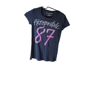 Aeropostale 87 Blue and Purple Shirt